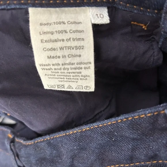 Toast twisted seam Japanese denim pants UK10 - Picture 7 of 7